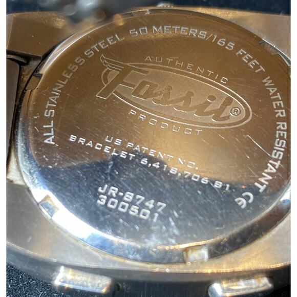 Classic Men's Fossil Gent's Wristwatch Digital & Analogy Stainless Watch JR-8747 - Picture 4 of 12